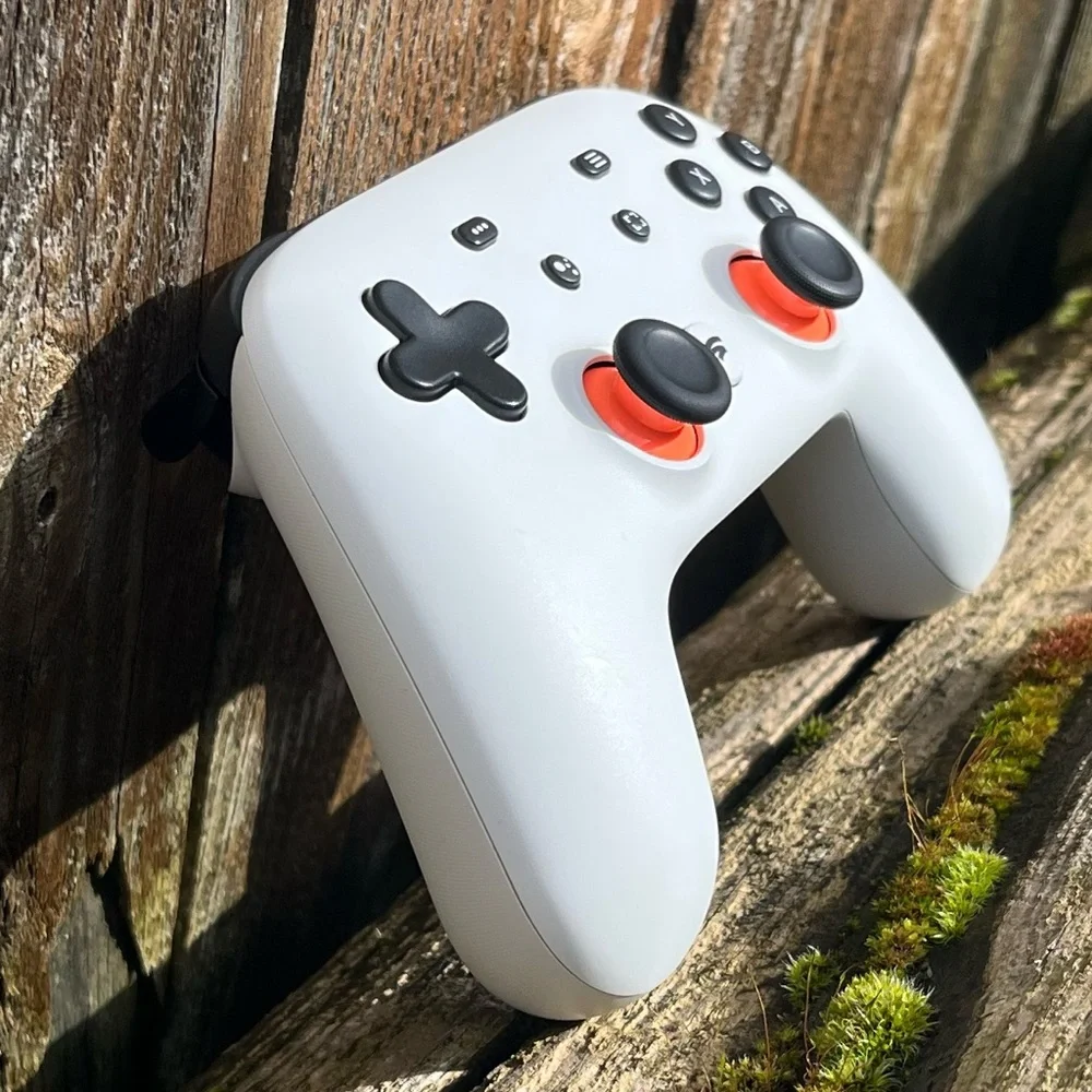 White Google Stadia Game Controller